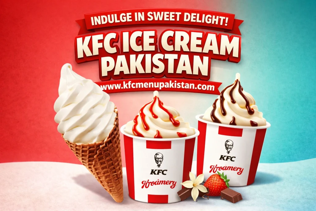 Kfc Ice Cream Menu With Prices in Pakistan 2026 1 Kfc Ice Cream