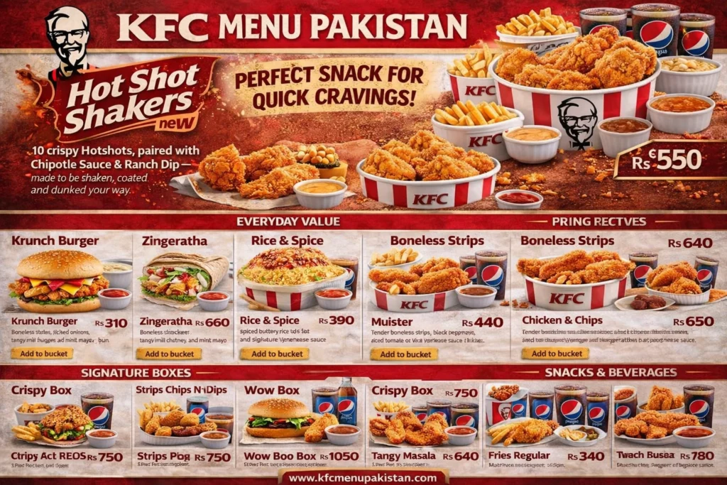 Kfc Menu Pk